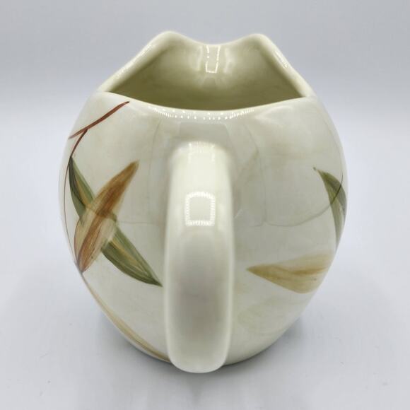 NEW 2005 Nicoise by Target Home Olive Leaves Plant Ceramic Creamer Jar Pitcher - Picture 4 of 6